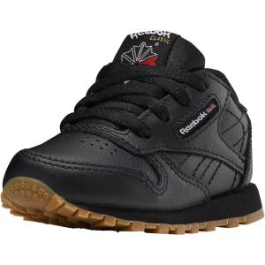 imageReebok UnisexChild Classic Leather SneakerBlackGum