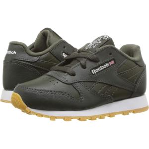 imageReebok UnisexChild Classic Leather SneakerGumdark CypressWhite