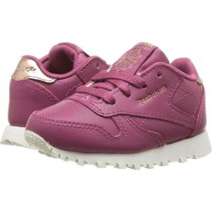 imageReebok UnisexChild Classic Leather SneakerRumtwisted BerryChalk