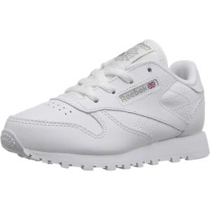 imageReebok UnisexChild Classic Leather SneakerWhiteLight Grey  Usa