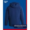 imageReebok Mens Winter Coat Softshell Jacket with Removable Puffer Coat  System Ski Jacket for Men MXXLBatik Blue