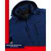 imageReebok Mens Winter Coat Softshell Jacket with Removable Puffer Coat  System Ski Jacket for Men MXXLBatik Blue