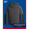 imageReebok Mens Winter Coat Softshell Jacket with Removable Puffer Coat  System Ski Jacket for Men MXXLCharcoal Grey
