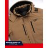 imageReebok Mens Winter Coat Softshell Jacket with Removable Puffer Coat  System Ski Jacket for Men MXXLDark Khaki
