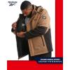 imageReebok Mens Winter Coat Softshell Jacket with Removable Puffer Coat  System Ski Jacket for Men MXXLDark Khaki