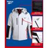 imageReebok Mens Winter Coat Softshell Jacket with Removable Puffer Coat  System Ski Jacket for Men MXXLIce Grey