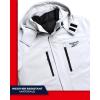 imageReebok Mens Winter Coat Softshell Jacket with Removable Puffer Coat  System Ski Jacket for Men MXXLIce Grey