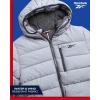imageReebok Mens Winter Jacket  Heavyweight Quilted Puffer Parka Coat  Ski Jacket for Men Sherpa Lined Hood SXLGrey