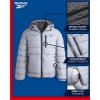 imageReebok Mens Winter Jacket  Heavyweight Quilted Puffer Parka Coat  Ski Jacket for Men Sherpa Lined Hood SXLGrey