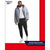 imageReebok Mens Winter Jacket  Heavyweight Quilted Puffer Parka Coat  Ski Jacket for Men Sherpa Lined Hood SXLGrey