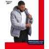 imageReebok Mens Winter Jacket  Heavyweight Quilted Puffer Parka Coat  Ski Jacket for Men Sherpa Lined Hood SXLGrey