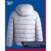 imageReebok Mens Winter Jacket  Heavyweight Quilted Puffer Parka Coat  Ski Jacket for Men Sherpa Lined Hood SXLGrey
