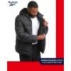 imageReebok Mens Winter Jacket  Heavyweight Quilted Puffer Parka Coat  Ski Jacket for Men Sherpa Lined Hood SXLJet Black