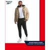 imageReebok Mens Winter Jacket  Heavyweight Quilted Puffer Parka Coat  Ski Jacket for Men Sherpa Lined Hood SXLSand