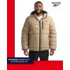 imageReebok Mens Winter Jacket  Heavyweight Quilted Puffer Parka Coat  Ski Jacket for Men Sherpa Lined Hood SXLSand