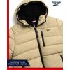 imageReebok Mens Winter Jacket  Heavyweight Quilted Puffer Parka Coat  Ski Jacket for Men Sherpa Lined Hood SXLSand