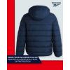 imageReebok Mens Winter Jacket  Heavyweight Quilted Puffer Parka Coat  Ski Jacket for Men Sherpa Lined Hood SXLVector Navy Blue