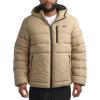 imageReebok Mens Winter Jacket  Heavyweight Quilted Puffer Parka Coat  Ski Jacket for Men Sherpa Lined Hood SXLSand