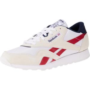 imageReebok Mens Classic Harman Run SneakerFtwwht Flasrd Vecnav