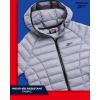 imageReebok Women Jacket  Packable Quilted Puffer Coat  Casual Jacket for Women SXLDove Grey