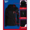 imageReebok Womens Jacket  Active Performance Fleece Lined Softshell Jacket with Hood  Lightweight Jackets for Women S3XBlack