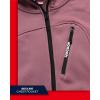 imageReebok Womens Jacket  Active Performance Fleece Lined Softshell Jacket with Hood  Lightweight Jackets for Women S3XDark Dusty Rose