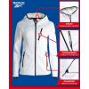 imageReebok Womens Jacket  Active Performance Fleece Lined Softshell Jacket with Hood  Lightweight Jackets for Women S3XWhite