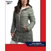 imageReebok Womens Winter Jacket  Long Length Quilted Puffer Parka  Heavyweight Outerwear Coat for Women SXLSage Green