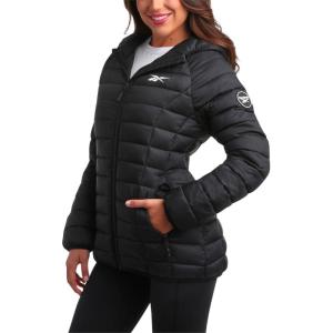 imageReebok Women Jacket  Packable Quilted Puffer Coat  Casual Jacket for Women SXLBlack