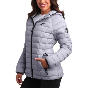 imageReebok Women Jacket  Packable Quilted Puffer Coat  Casual Jacket for Women SXLDove Grey