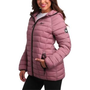 imageReebok Women Jacket  Packable Quilted Puffer Coat  Casual Jacket for Women SXLRose Pink