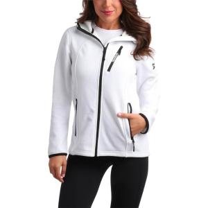 imageReebok Womens Jacket  Active Performance Fleece Lined Softshell Jacket with Hood  Lightweight Jackets for Women S3XWhite