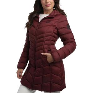 imageReebok Womens Winter Jacket  Long Length Quilted Puffer Parka  Heavyweight Outerwear Coat for Women SXLMaroon