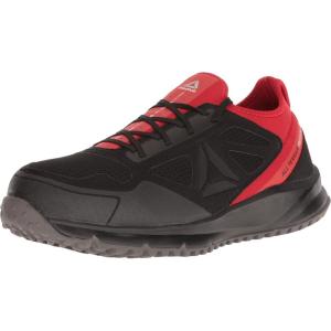 imageReebok Mens All Terrain Safety Toe Trail Running Work ShoeBlackRed