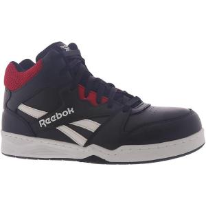 imageReebok Mens Bb4500 Safety Toe High Top Work SneakerBlackred