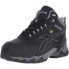 imageReebok Mens Beamer Safety Toe Waterproof Athletic Work BootBlack With Grey Trim