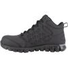 imageReebok Mens Rb4060 Sublite Cushion Work Safety Athletic Mid Cut Composite Toe Shoe Black and GrayBlack