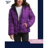 imageReebok Womens Winter Jacket  Heavyweight Quilted Puffer Parka Coat  Sherpa Lined Ski Jacket for Women SXLPurple