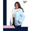 imageReebok Womens Winter Jacket  Heavyweight Quilted Puffer Parka Coat  Sherpa Lined Ski Jacket for Women SXLSoft Blue
