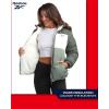 imageReebok Womens Winter Jacket  Reversible Quilted Puffer Coat with Sherpa Fleece Lining  Reversible Jacket for Women SXLSage