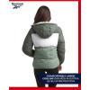 imageReebok Womens Winter Jacket  Reversible Quilted Puffer Coat with Sherpa Fleece Lining  Reversible Jacket for Women SXLSage