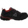 imageReebok Work Mens RB1061 Beamer Safety Toe Seamless Athletic Work Shoe Black ampamp Red TrimBlack