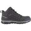 imageReebok Mens Rb4060 Sublite Cushion Work Safety Athletic Mid Cut Composite Toe Shoe Black and GrayBlack