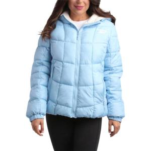 imageReebok Womens Winter Jacket  Heavyweight Quilted Puffer Parka Coat  Sherpa Lined Ski Jacket for Women SXLSoft Blue