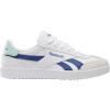 imageReebok UnisexAdult Smash Edge Suede SneakerWhiteTwilight BlueGlitch Aqua