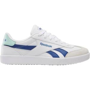 imageReebok UnisexAdult Smash Edge Suede SneakerWhiteTwilight BlueGlitch Aqua
