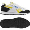 imageReebok Unisexs Glide SneakerWhiteClassic YellowVector Red