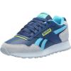 imageReebok Unisexs Glide SneakerUniform BlueBold CyanAcid Yellow