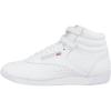 imageReebok Womens Freestyle Hi High Top SneakerWhiteSilver 2
