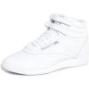 imageReebok Womens Freestyle Hi High Top SneakerWhiteSilver